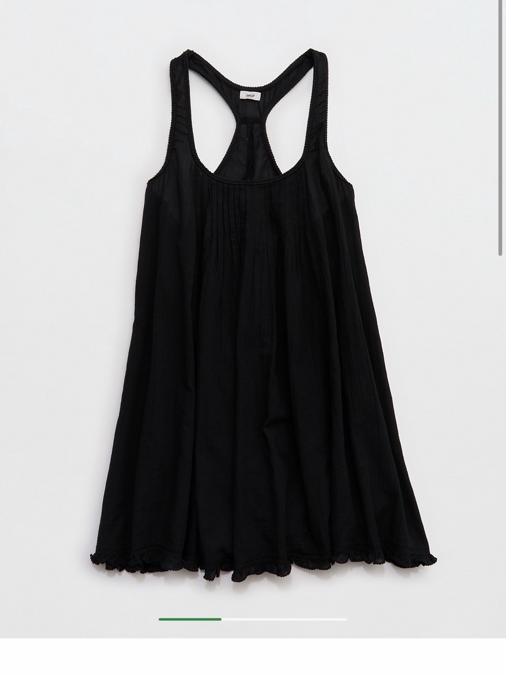 aerie Black Racerback Swing Mini Dress